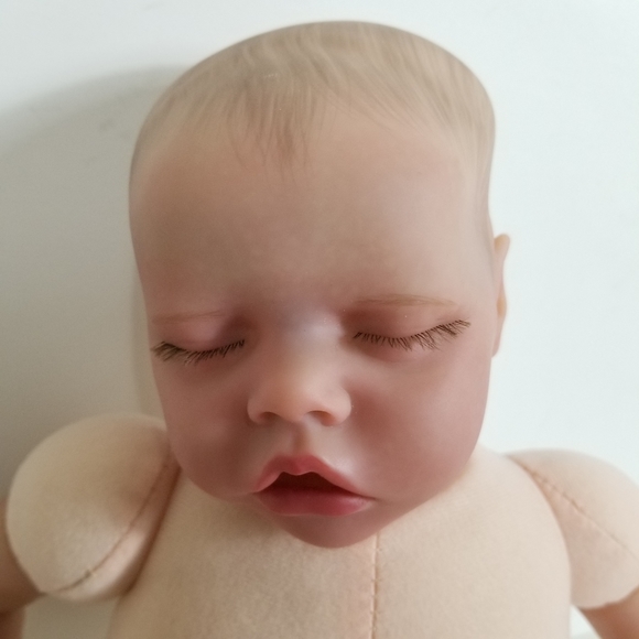 Bonnie Brown Reborn Baby Doll Twin-A Painted Closed Eyes Realistic Infant - Picture 2 of 11